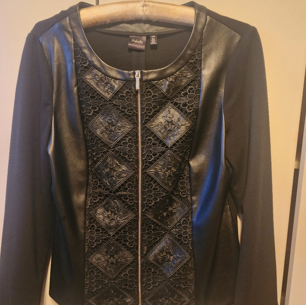 Faux leather jacket